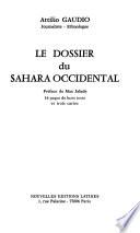 Le dossier du Sahara occidental
