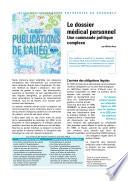 Le dossier médical personnel - une commande politique complexe