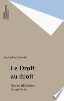 Le Droit au droit