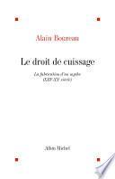 Le Droit de cuissage