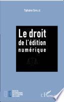 Le droit de l'édition numérique