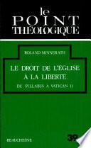 Le droit de l'Eglise à la liberté