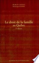 Le droit de la famille au Québec