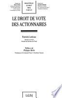 Le droit de vote des actionnaires