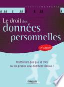 Le droit des données personnelles