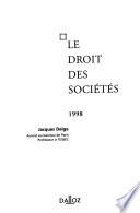 Le droit des sociétés