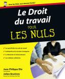 Le Droit du travail Pour les Nuls