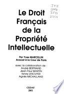 Le droit français de la propriété intellectuelle