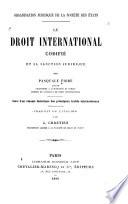 Le droit international condifié et sa sanction juridique