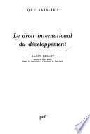 Le droit international du développement