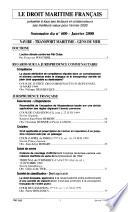 Le Droit maritime français
