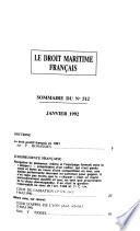 Le Droit maritime français