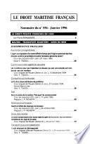 Le Droit maritime français