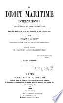 Le droit maritime internationale