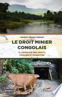 Le droit minier Congolais