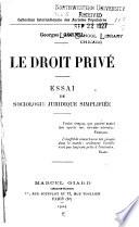 Le droit privé