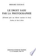 Le droit saisi par la photographie