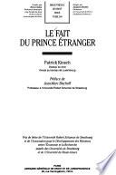 Le fait du prince étranger