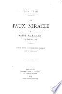 Le faux miracle du Saint Sacrement à Bruxelles