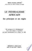 Le fédéralisme africain