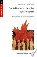Le fédéralisme canadien contemporain