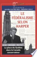Le fédéralisme selon Harper