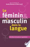 Le féminin et le masculin dans la langue
