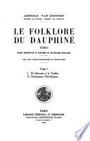 Le folklore du Dauphinè (Isère)