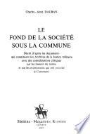 Le fond de la société sous la Commune