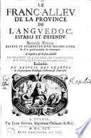 Le franc-alleu de la province de Languedoc, establi et défendu