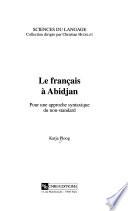 Le français à Abidjan
