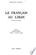 Le français au Liban