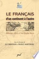 Le français d'un continent à l'autre