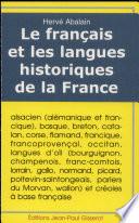 Le français et les langues historiques de la France