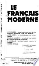 Le Français moderne