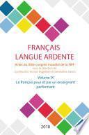 Le français pour et par un enseignant performant