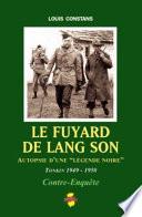 Le fuyard de Lang Son