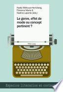 Le genre, effet de mode ou concept pertinent ?