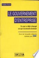 Le gouvernement d'entreprise