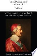 Le Gouvernement présent, ou éloge de son Eminence, satyre ou la Miliade
