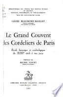 Le Grand couvent des Cordeliers de Paris