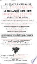 LE GRAND DICTIONAIRE HISTORIQUE
