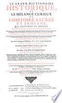 Le grand dictionaire historique
