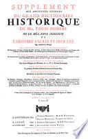 Le grand dictionaire historique