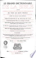 Le grand dictionnaire de la Bible