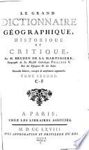 Le grand dictionnaire géographique, historique et critique