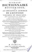 Le grand dictionnaire historique: H-L