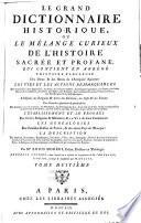 Le grand dictionnaire historique: O-Q