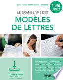 Le grand livre des modèles de lettres