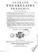 Le grand vocabulaire françois